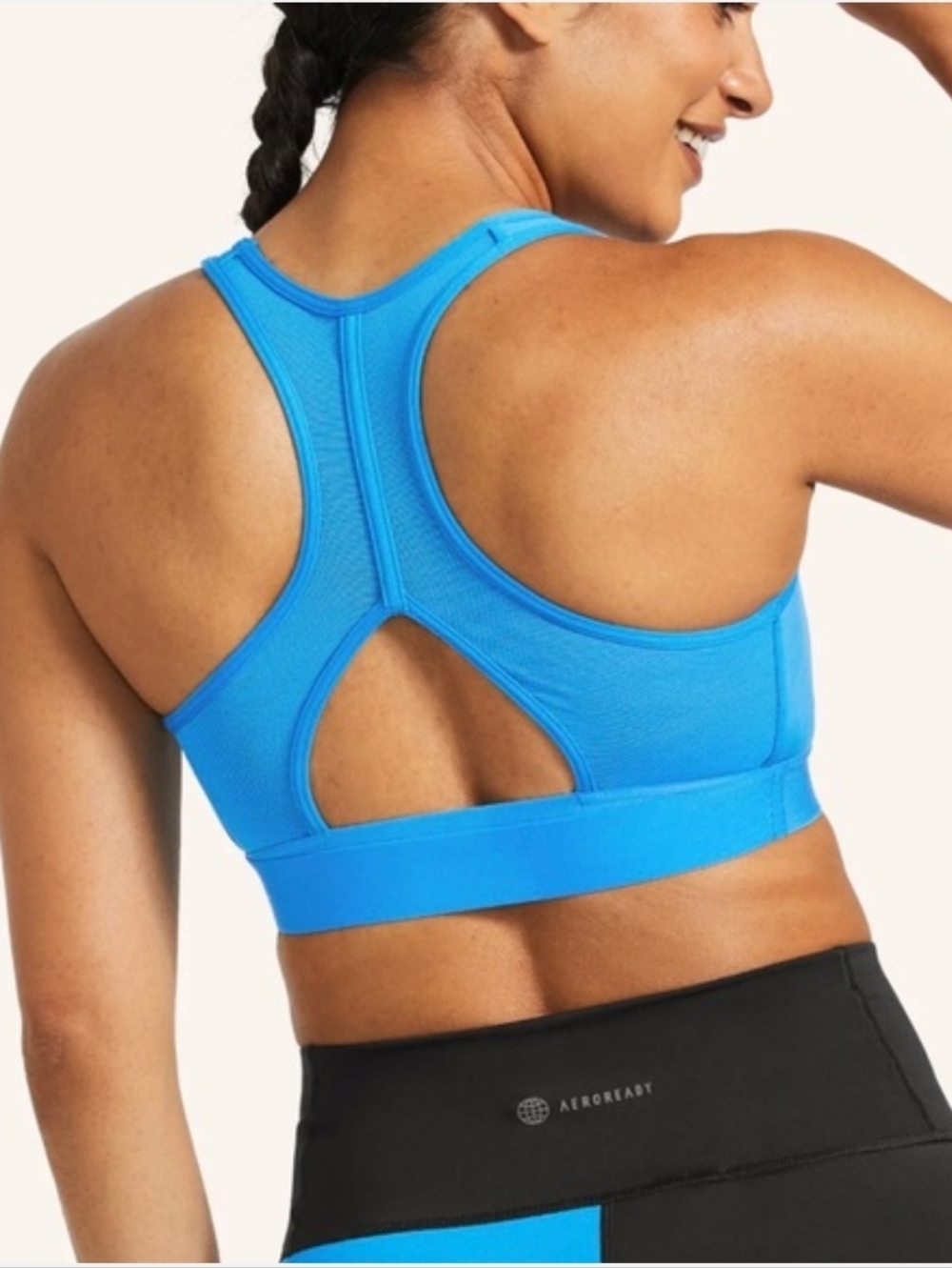 Adidas x Peloton Capable Of Greatness Train Bra Cobalt Blue Size L - Picture 2 of 6